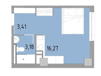 Студия 22.86 кв.м, Апарт-отель Cosmos Smart Yuzhny (Космос ВСМ), 5 556 672 руб.