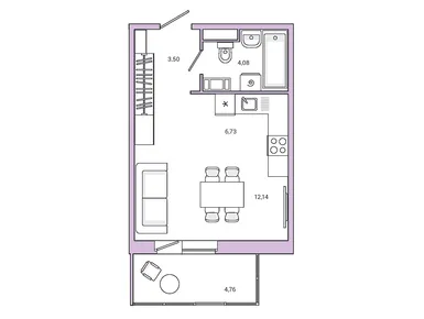 Студия 27.80 кв.м, ЖК Jaanila Drive (Янила Драйв), 4 895 580 руб.