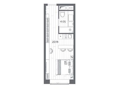 Планировки студии-апартаменты в Ladozhsky Avenir (Ладожский Авенир)