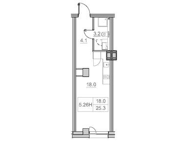 Планировки 1-к. апартаменты в МФК «СОТА»