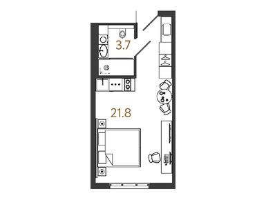 Планировки студии-апартаменты в ARTSTUDIO M103