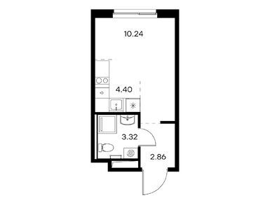 Планировки студии в ЖК GloraX Новоселье (Глоракс Новоселье)