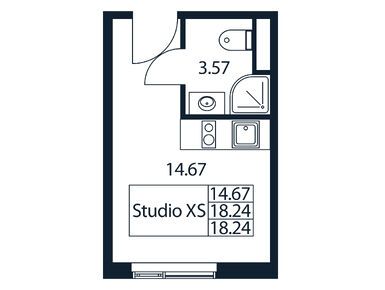 Планировки студии-апартаменты в МФК «Арт Плаза»