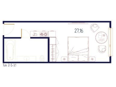 Студия 26.80 кв.м, Valo (Вало), 10 112 680 руб.