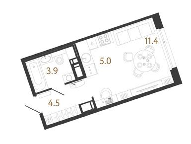Планировки студии в ЖК «Литера»