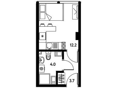 Студия 19.90 кв.м, МФК «МОСКО», 7 683 612 руб.