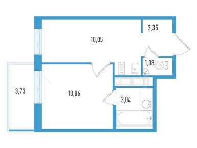 Планировки однокомнатные в ЖК AEROCITY LIFE (Аэросити Лайф)