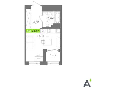 Планировки студии в ЖК ORO by Akvilon (ОРО от Аквилон)