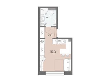 Студия 21.90 кв.м, ЖК «Большая Охта», 8 170 890 руб.