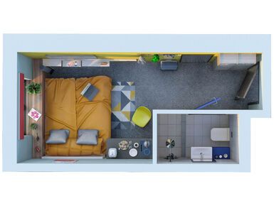 Планировки студии-апартаменты в Апарт-отель Vertical Московская