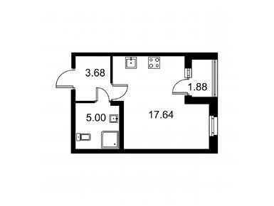 Студия 27.26 кв.м, ЖК «Квартал Заречье», 4 634 199 руб.