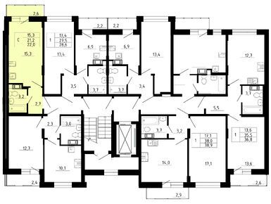 Студия 21.20 кв.м, ЖК Yolkki Village (Ёлки Вилладж), 2 546 120 руб.