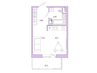 Студия 26.50 кв.м, ЖК Jaanila Drive (Янила Драйв), 5 928 050 руб.