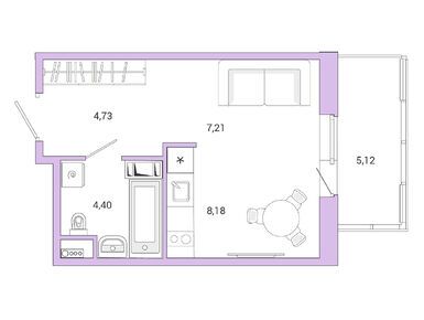 Студия 25.60 кв.м, ЖК Jaanila Drive (Янила Драйв), 6 817 280 руб.