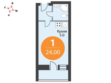 Студия 24.00 кв.м, ЖК «Аннинский парк», 2 836 800 руб.