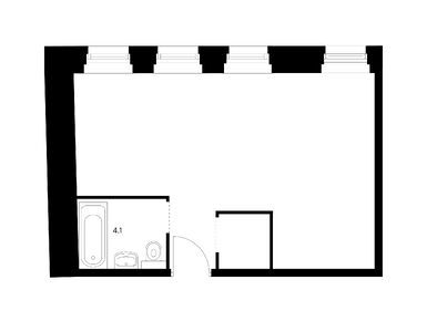 1-комнатные 37.90 кв.м, Кантемировская 11, 18 241 270 руб.