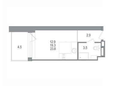 Студия 23.80 кв.м, «Морская Ривьера», 14 373 248 руб.