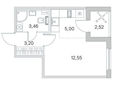 Студия 24.21 кв.м, ЖК «Любоград», 7 180 686 руб.