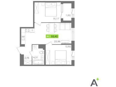 Планировки трехкомнатные в ЖК ORO by Akvilon (ОРО от Аквилон)