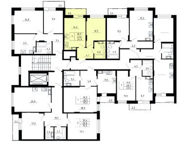 1-комнатная 33.60 кв.м, ЖК Yolkki Village (Ёлки Вилладж), 3 780 000 руб.