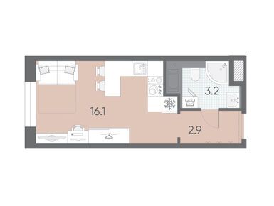 Планировки студии в ЖК «Большая Охта»