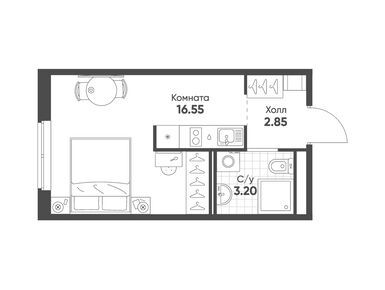 Студия 22.60 кв.м, Avenue Apart Pulkovo, 7 399 512 руб.