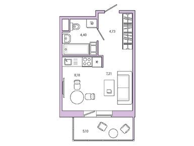 Студия 26.16 кв.м, ЖК Jaanila Drive (Янила Драйв), 5 957 880 руб.