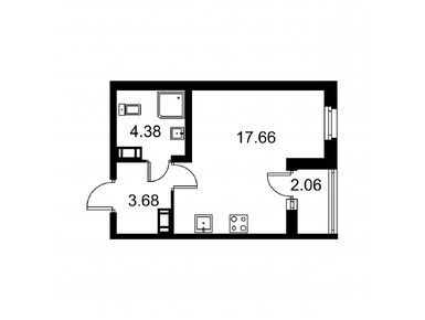 Студия 26.75 кв.м, ЖК «Квартал Заречье», 4 728 062 руб.