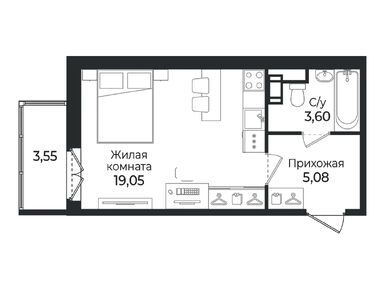 Студия 28.80 кв.м, ЖК «Сертолово Парк» (SERTOLOVO PARK), 5 760 000 руб.