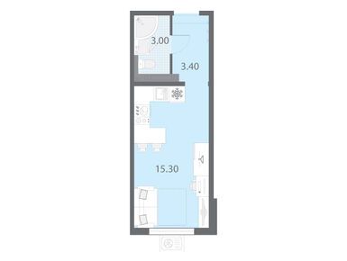Студия 21.70 кв.м, ЖК «Зеркальный ручей», 5 032 881 руб.