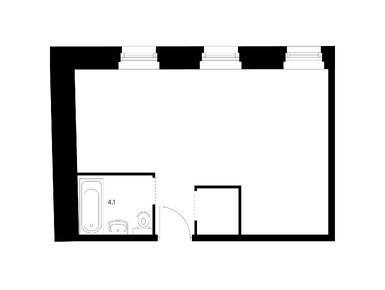 1-комнатные 37.70 кв.м, Кантемировская 11, 16 953 690 руб.