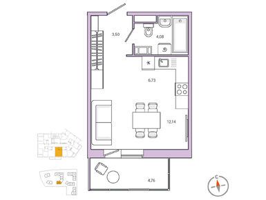 Студия 27.80 кв.м, ЖК Jaanila Drive (Янила Драйв), 5 940 860 руб.