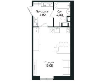 Студия 27.70 кв.м, ЖК «Сертолово Парк» (SERTOLOVO PARK), 5 484 129 руб.