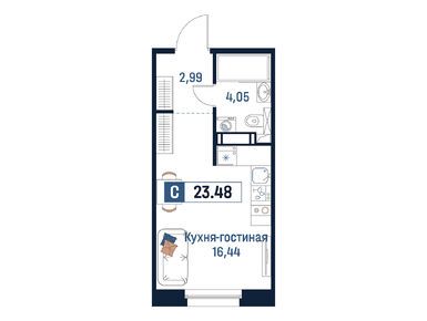 Студия 23.48 кв.м, ЖК «Максималист», 4 742 960 руб.