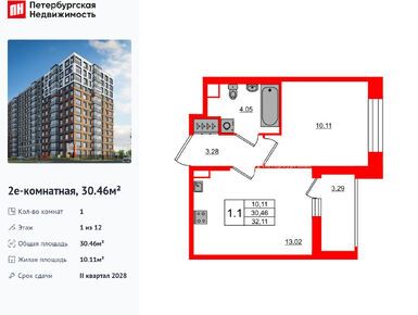 Планировки однокомнатные в ЖК «Астра Континенталь»