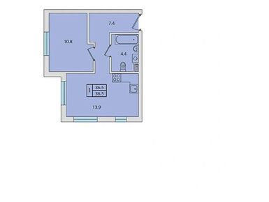 1-комнатная 36.50 кв.м, ЖК «Ветер перемен 2», 4 700 000 руб.