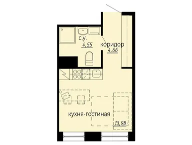 Студия 23.19 кв.м, iD Polytech (АйДи Политех), 9 507 900 руб.