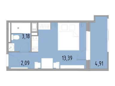 Студия 23.44 кв.м, Апарт-отель Cosmos Smart Yuzhny (Космос ВСМ), 5 697 655 руб.