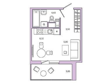 Студия 25.60 кв.м, ЖК Jaanila Drive (Янила Драйв), 6 131 200 руб.