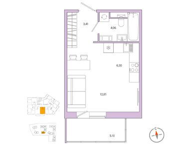 Студия 27.50 кв.м, ЖК Jaanila Drive (Янила Драйв), 6 910 750 руб.