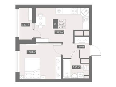 Планировки однокомнатные в Квартал «Новый Московский»