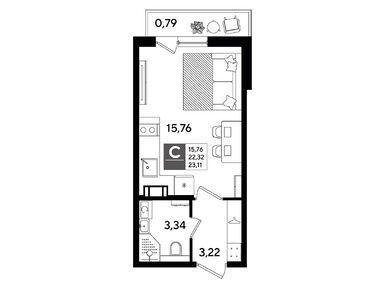 Студия 23.11 кв.м, ЖК «Догма Юкки», 4 346 991 руб.