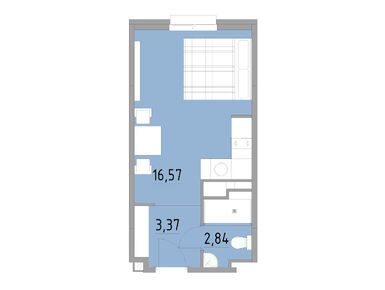 Студия 22.78 кв.м, Апарт-отель Cosmos Smart Yuzhny (Космос ВСМ), 5 537 226 руб.