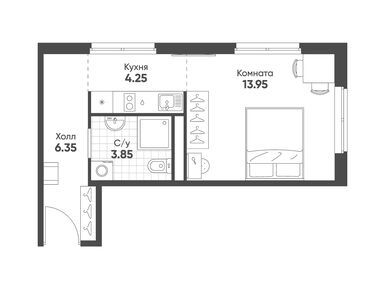 Студия 28.40 кв.м, Avenue Apart Pulkovo, 9 346 912 руб.