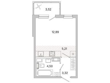 Студия 25.92 кв.м, ЖК «Югтаун», 6 741 792 руб.