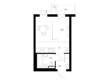 Студия 23.90 кв.м, Витебский парк, 10 743 050 руб.