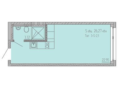 Студия 26.20 кв.м, Valo (Вало), 9 925 120 руб.