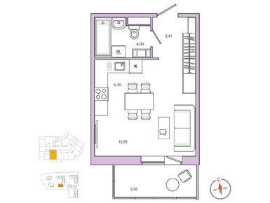 Студия 28.10 кв.м, ЖК Jaanila Drive (Янила Драйв), 6 080 840 руб.