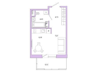 Студия 25.80 кв.м, ЖК Jaanila Drive (Янила Драйв), 5 758 560 руб.