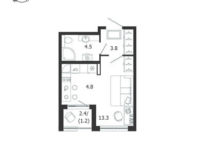 Студия 27.60 кв.м, ЖК «Пулковский дом», 7 151 545 руб.